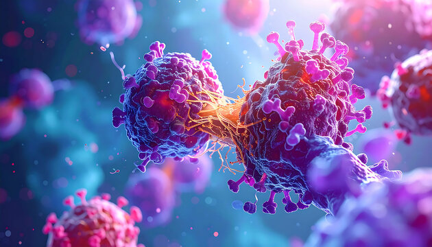 Microscopic View of Coronavirus: Stunning 3D Render of Viral Replication