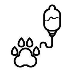 animal hospital Line Icon