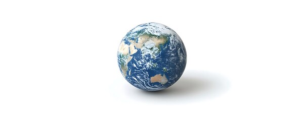 Obraz premium Earth globe, white background, global