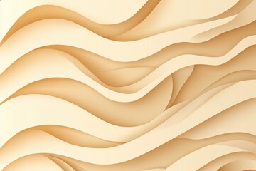 Obraz premium Creamy beige undulating waves, layered and textured