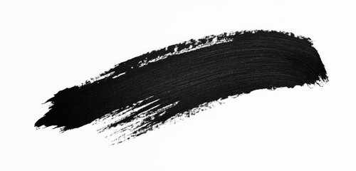 Black paint stroke, textured & bold