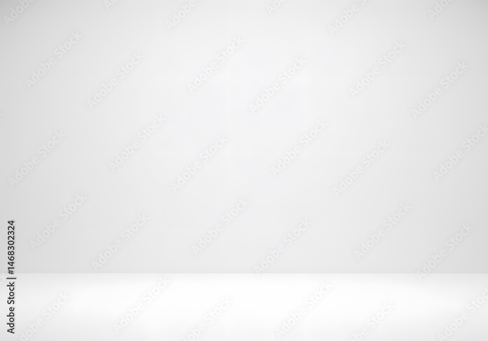 Sticker white studio background, clean and seamless empty space perfect for product display and presentation