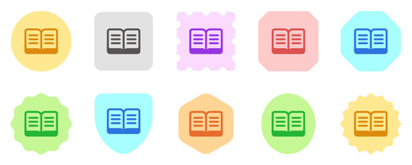 Editable open book, reading, literature vector icon. Part of a big icon set family. Perfect for web and app interfaces, presentations, infographics, etc