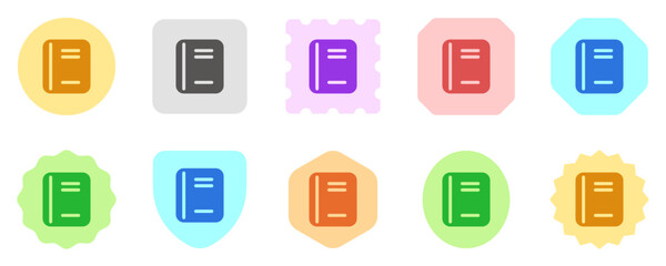 Editable book, notebook, textbook, journal vector icon. Part of a big icon set family. Perfect for web and app interfaces, presentations, infographics, etc
