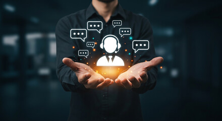 Customer Support Representative Digital Communication Real estate business technology selling purchasing agreement