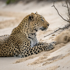 leopard in the tree