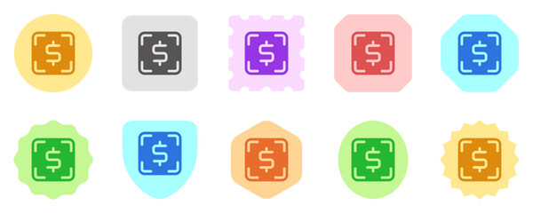 Editable scan to pay, target profit vector icon. Part of a big icon set family.  Finance, business, investment, accounting. Perfect for web and app interfaces, presentations, infographics, etc