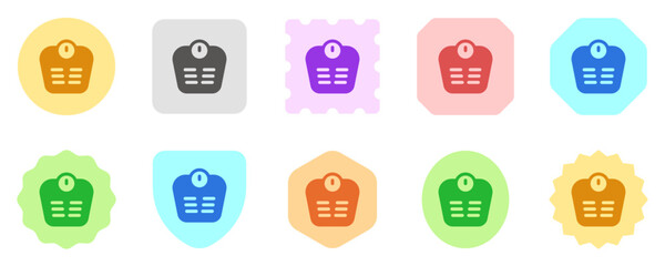 Editable body scale vector icon. Part of a big icon set family. Perfect for web and app interfaces, presentations, infographics, etc