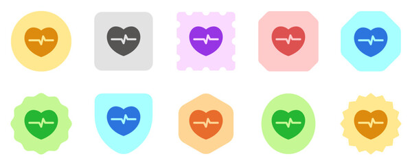 Editable heartbeat vector icon. Part of a big icon set family. Perfect for web and app interfaces, presentations, infographics, etc