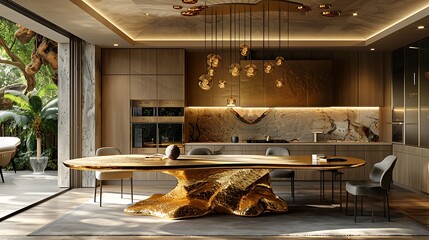 Natural light and luxurious finish style high resolution image