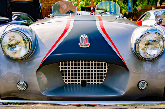 Vintage Triumph TR2 at British Car Festival in Fairhope Alabama