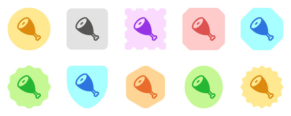 Editable meat vector icon. Part of a big icon set family. Perfect for web and app interfaces, presentations, infographics, etc