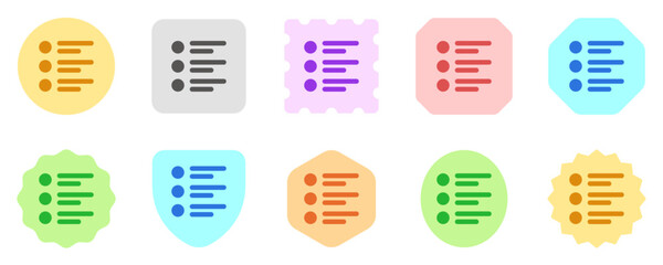 Editable bullet list vector icon. Part of a big icon set family. Perfect for web and app interfaces, presentations, infographics, etc