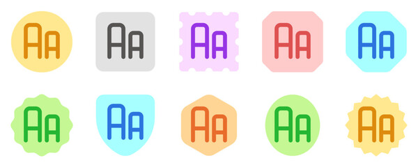 Editable font size vector icon. Part of a big icon set family. Perfect for web and app interfaces, presentations, infographics, etc