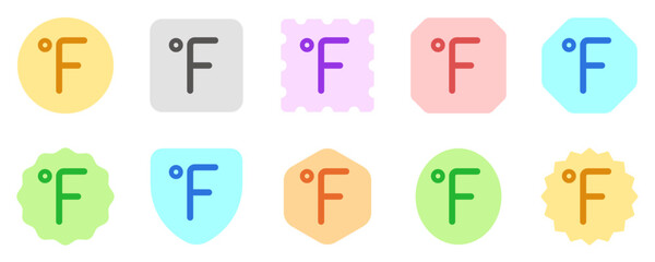 Editable fahrenheit thermometer vector icon. Part of a big icon set family. Perfect for web and app interfaces, presentations, infographics, etc