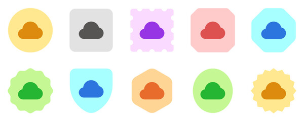 Editable vector cloud icon. Part of a big icon set family. Perfect for web and app interfaces, presentations, infographics, etc