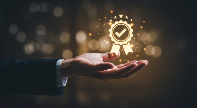 Achieve Success: Quality Award Image Real estate business technology selling purchasing agreement