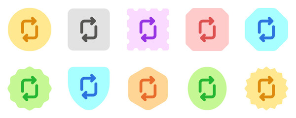 Editable vector rotation arrows icon. Part of a big icon set family. Perfect for web and app interfaces, presentations, infographics, etc