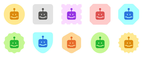 Editable robot head vector icon. Part of a big icon set family. Perfect for web and app interfaces, presentations, infographics, etc