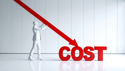 Cost reduction strategies for businesses corporate office infographic professional informational