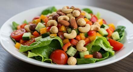 Fresh Salad with Nuts