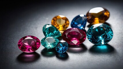 A dazzling assortment of colorful gemstones and jewels.