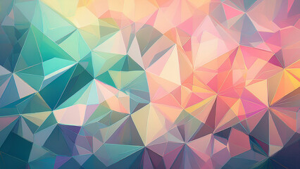 Obraz premium Geometric Glitch Mosaic
