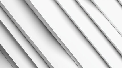 Obraz premium Abstract modern architectural design featuring overlapping white diagonal panels creating depth and shadow