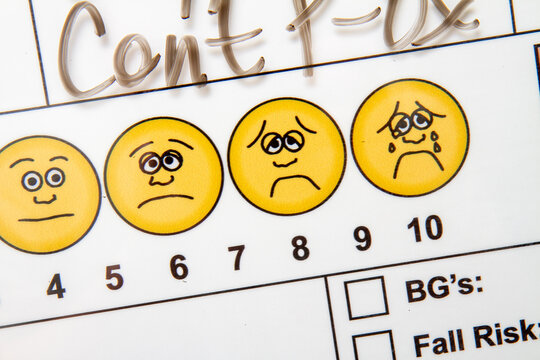 A white board with a smiley face and frowning face on it - Powered by Adobe