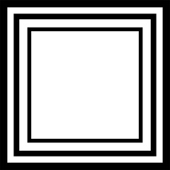 Obraz premium Dynamic square line. Geometric elements logo, icon