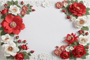 red and white color paper