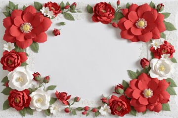 red and white color paper