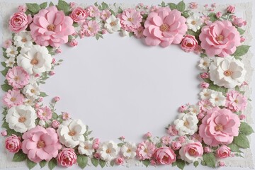 Obraz premium pink and white color paper