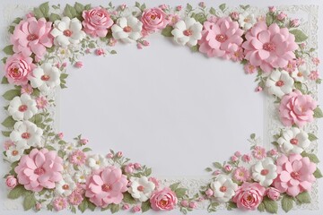 Obraz premium pink and white color paper