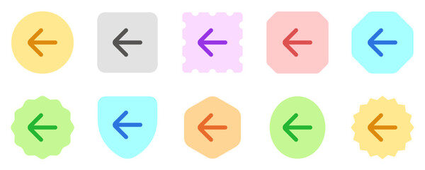 Vector single arrow chevron left icon. Black, white background. Perfect for app and web interfaces, infographics, presentations, marketing, etc.