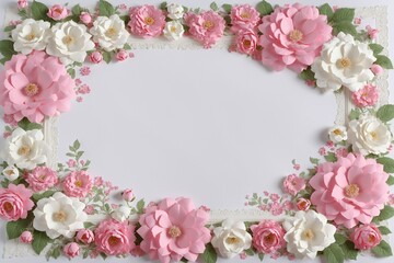 pink and white color paper