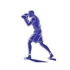 Naklejka premium american football player silhouette