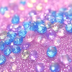 Sparkling gems in vibrant hues