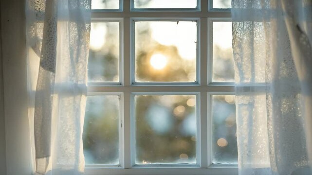 Texture background featuring a white window with blurry details
