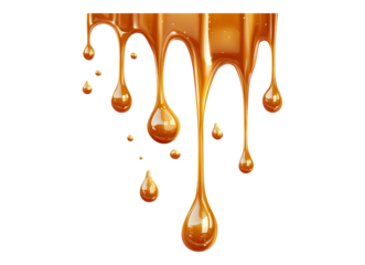 Dripping caramel drops