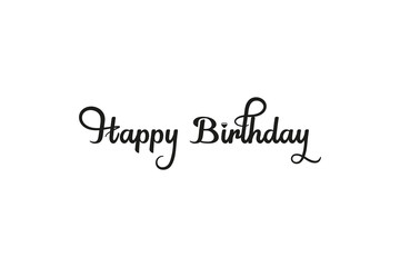 Happy birthday typography vector, heart, background, greeting in eps 10.