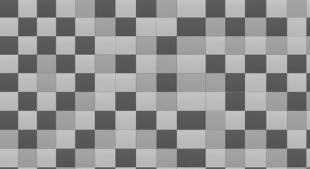 Minimalist Monochrome Gray Squares Grid Vector Art Seamless Matte Finish