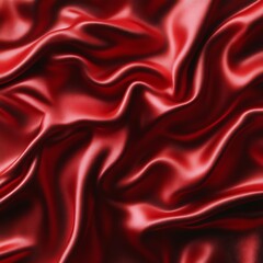 Obraz premium Rich crimson silk draped in luxurious folds