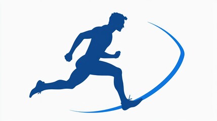Fototapeta premium Running Silhouette
