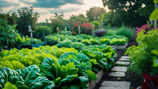 Homegrown organic vegetables