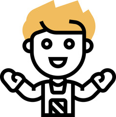 baker illustration on a white background     