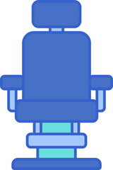 barber chair (2) illustration on a white background   