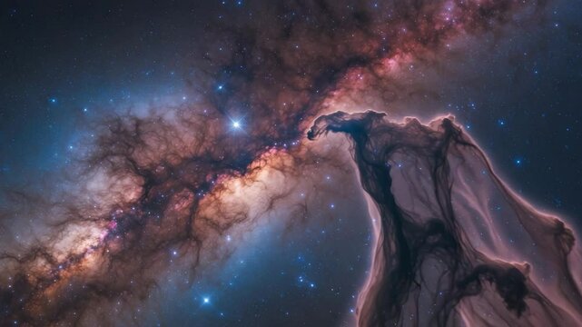 The Elephant Trunk Nebula; An emission nebula approximately 2,500 light years distant in the constellation Cepheus.