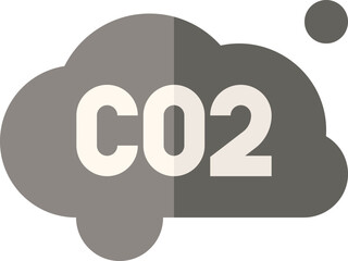 co2 illustration on a white background    