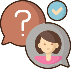 consulting (3) illustration on a white background     